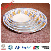 Cuchara de ensalada de porcelana